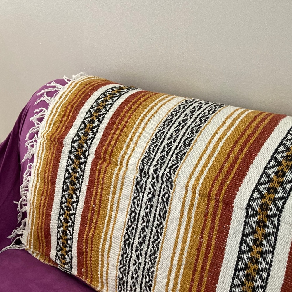 Mexican Woven Blanket / Serape/ Falsa / Throw NWT